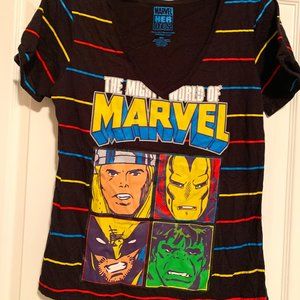 Junior Marvels V-Neck Tee